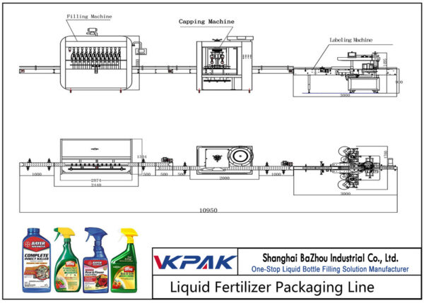 Automatic Liquid Fertilizer Packaging Line