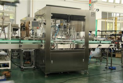 Automatisk servo-stempeltype kosmetisk fyllings- og capping-maskin